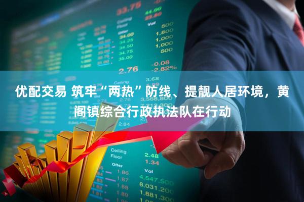优配交易 筑牢“两热”防线、提靓人居环境，黄阁镇综合行政执法队在行动
