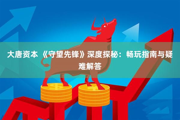 大唐资本 《守望先锋》深度探秘：畅玩指南与疑难解答