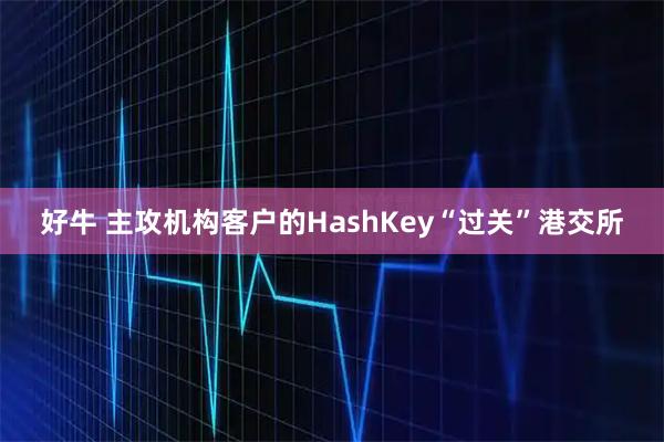 好牛 主攻机构客户的HashKey“过关”港交所
